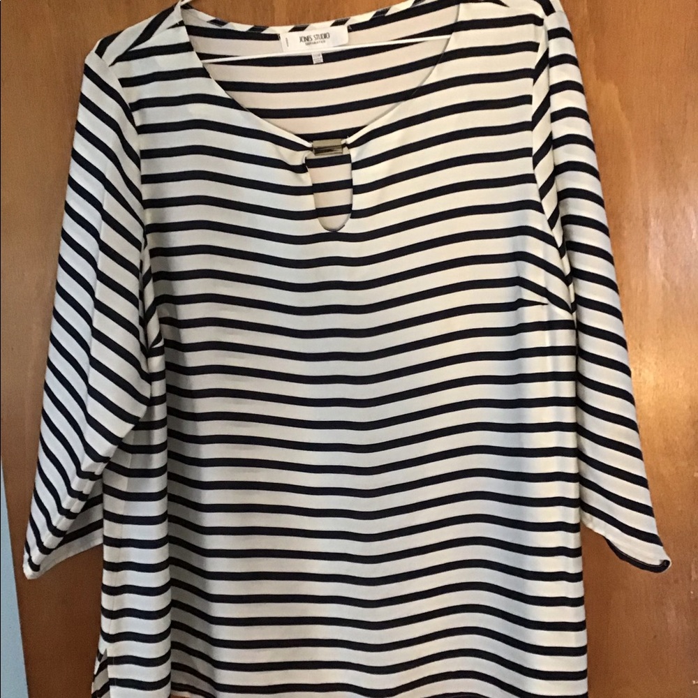 Jones Studio Striped Top